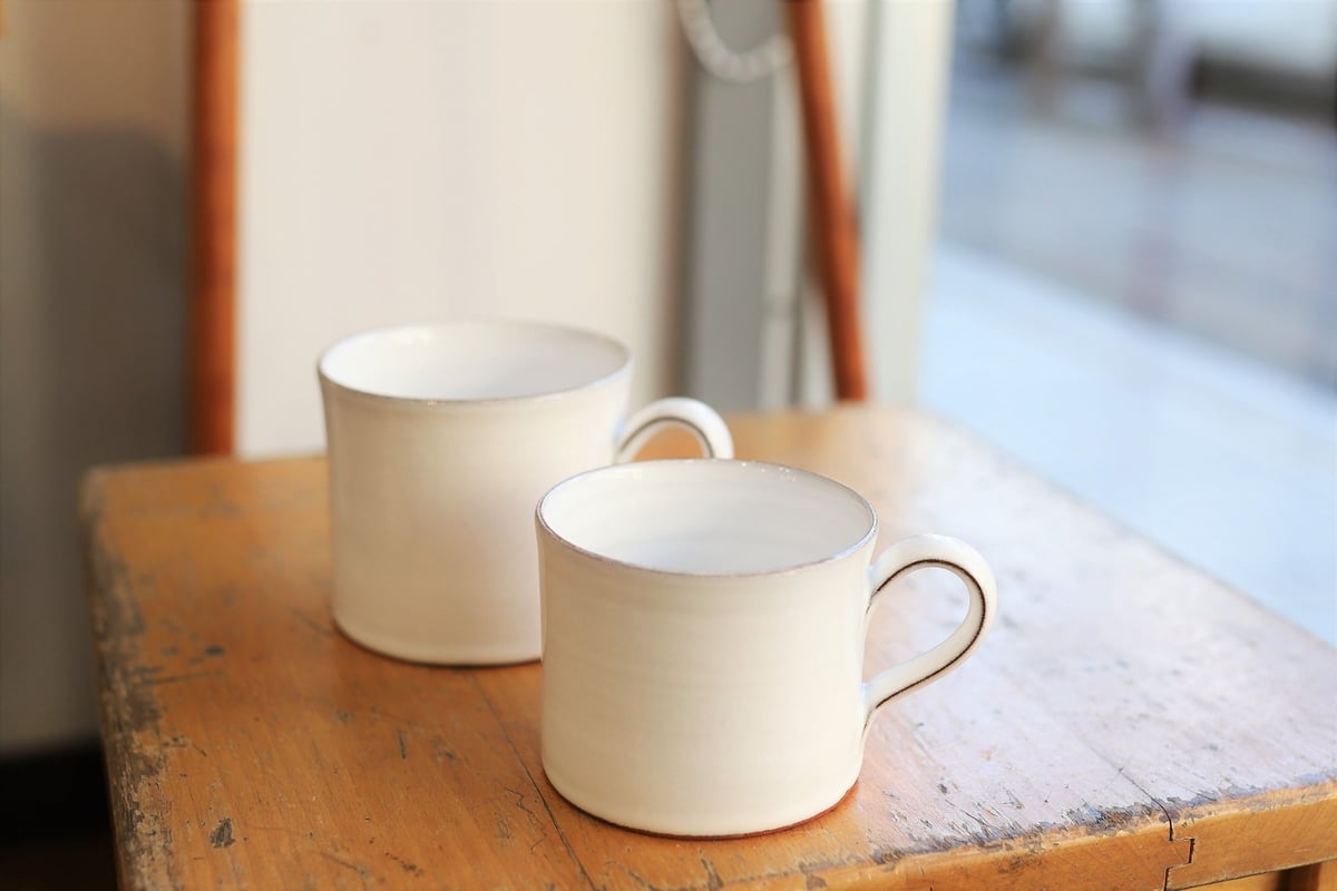 Jonas Lindholm / White Line -マグカップ S | mother d