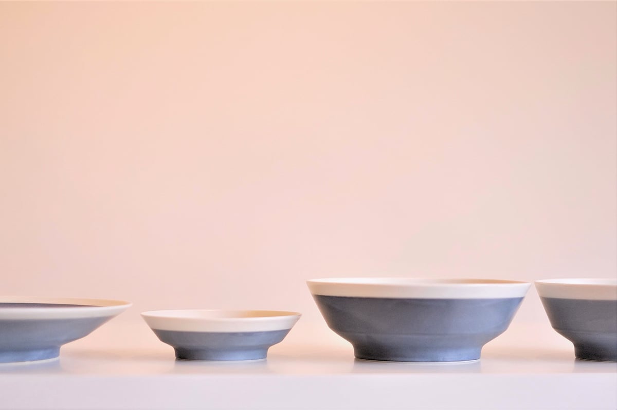 yumiko iihoshiイイホシユミコwith4 / 24 plate yumiko iihoshi porcelain / with4 gray 24 plate