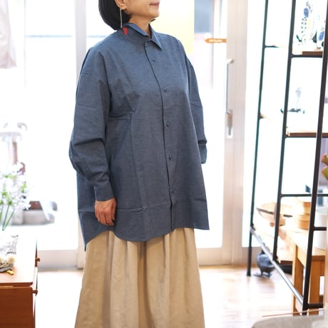 ヒムカシ製図 耳鳴！raglan mac shirt -（ 半紙布 ) ヒムカシ製図 耳鳴！raglan mac shirt -（ 半紙布 ) - メルカリ