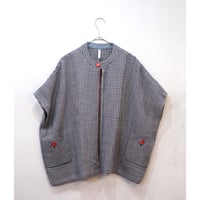 サリゲナク（ヒムカシ）/ Square French Tunic-（もっと偽リネン