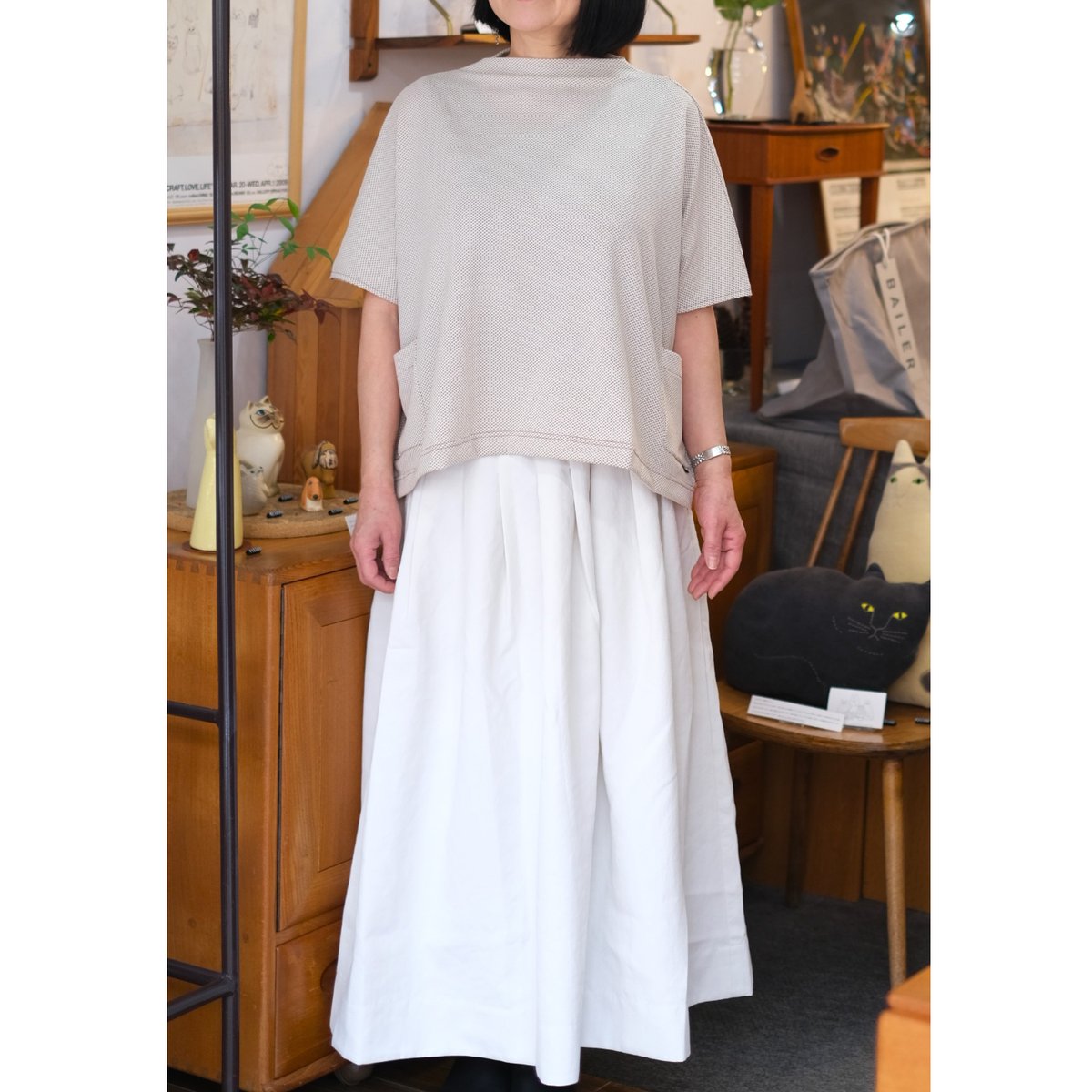 サリゲナク / Rum Neck French Tee-（POLARTEC Delta） |