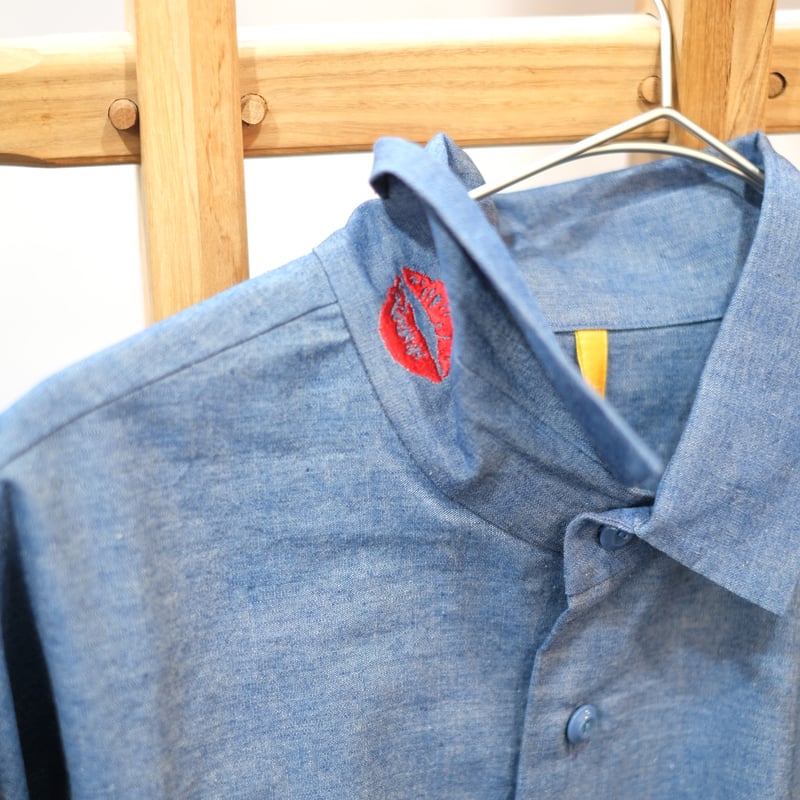 ヒムカシ / 耳鳴！ Boy Friend Shirt（シャンブレー）