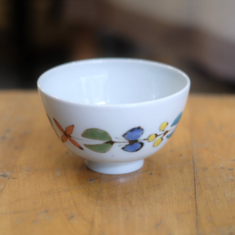 徳永遊心/色絵花繋ぎ 飯椀 | mother duck ONLINE STORE