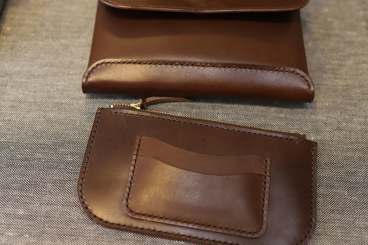 RHYTHMOS 長財布 革 ミッドナイトブルー