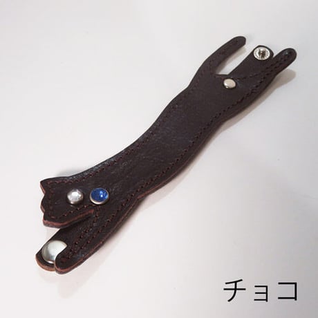 猫バッグチャーム＆草履チャーム　草履の目印に！　レザーチャーム