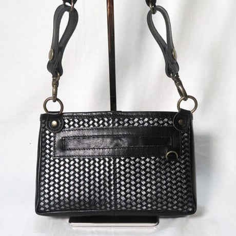 レザーツールバッグ　着付け師考案　２wayツールバッグ　着物リメイク　あじろレザー