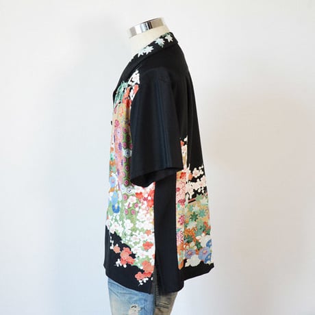 着物アロハシャツ_古典花づくし