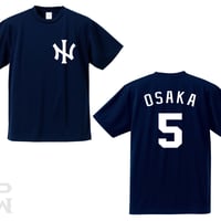 ヤンキースＨ型ドライTシャツ