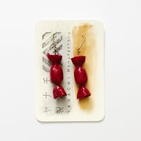 赤いキャンディピアス no.1