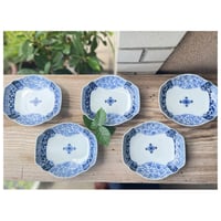 瀬戸焼 青磁九角向付 三角文様 昭和 | れいゆぅる rayures