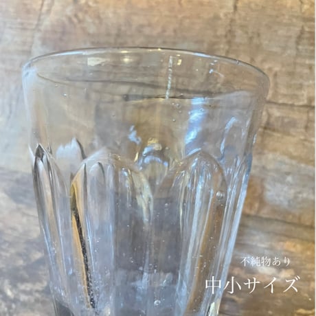 剣先コップ　プレスガラス　中/中小　　大正昭和初期