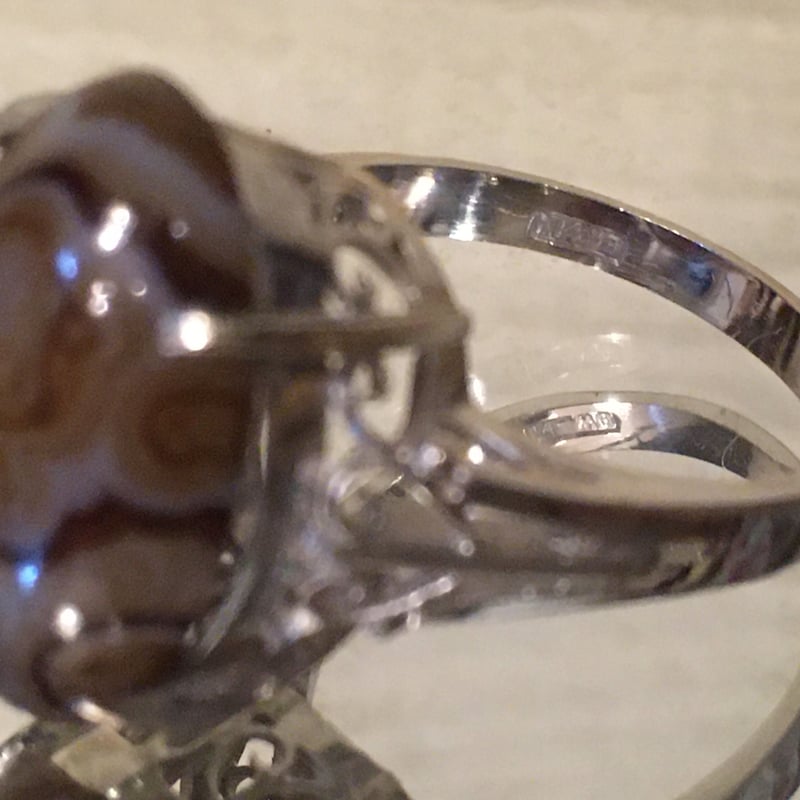 k14WG ホワイトゴールド ネクタイピン クリスタル