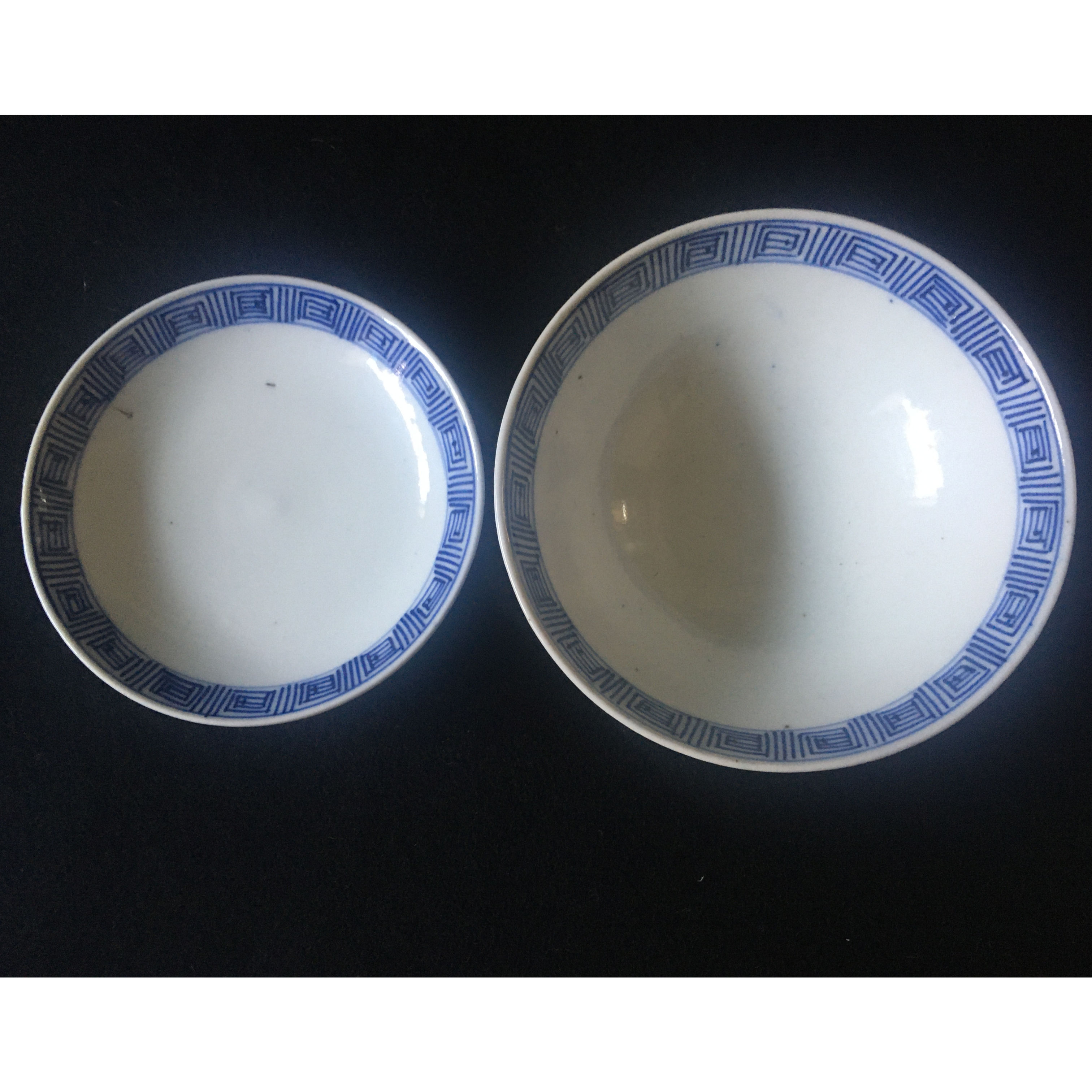 印判蓋付きお茶碗 船菊文様 明治時代 | れいゆぅる rayures