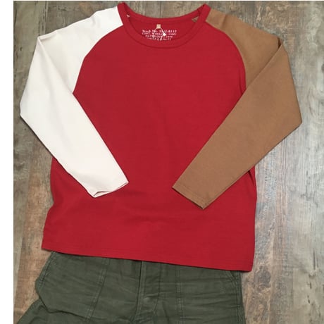 Nigel cabourn women COLOUR MIX T-SHIRT LONG SLEEVE