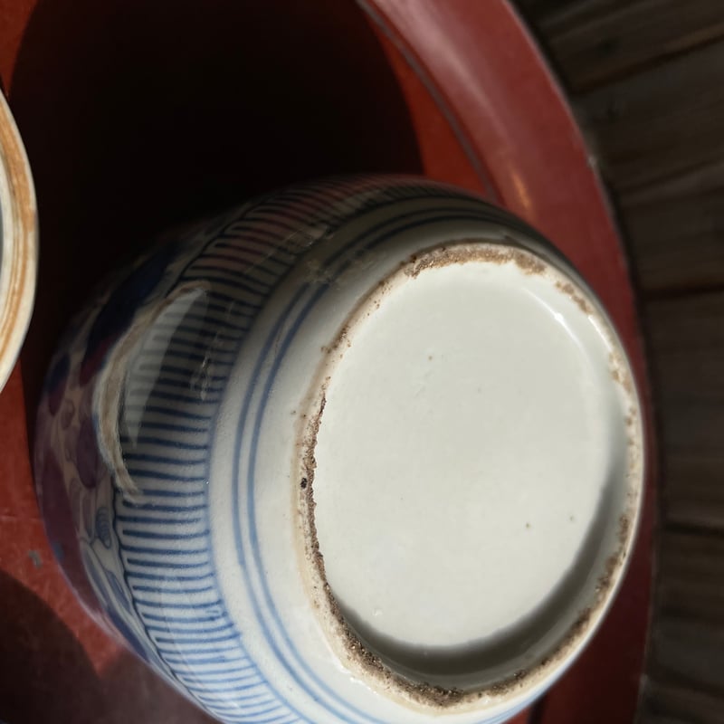 古伊万里 染付二段重 細線花文様 (共箱付) 江戸後期 | れいゆぅる rayures