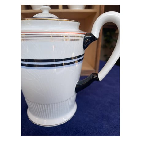 東洋陶器　カップ&ソーサフルセット輪線デザイン　共箱付き　昭和初期