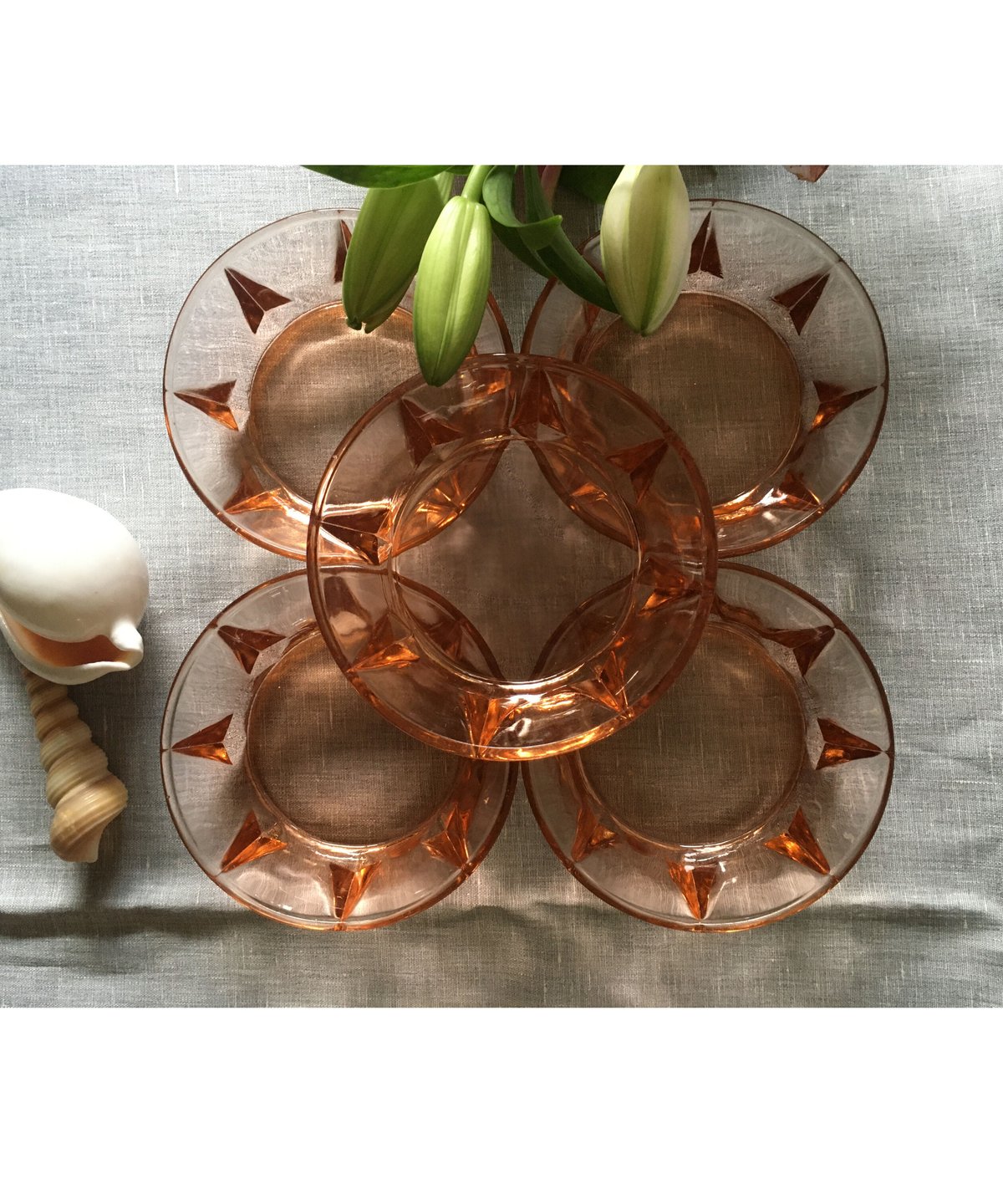 70年代 クリア プレスガラス テーブル セット売 専用ページのため購入不可❗️ fit=scale-down,w=1200