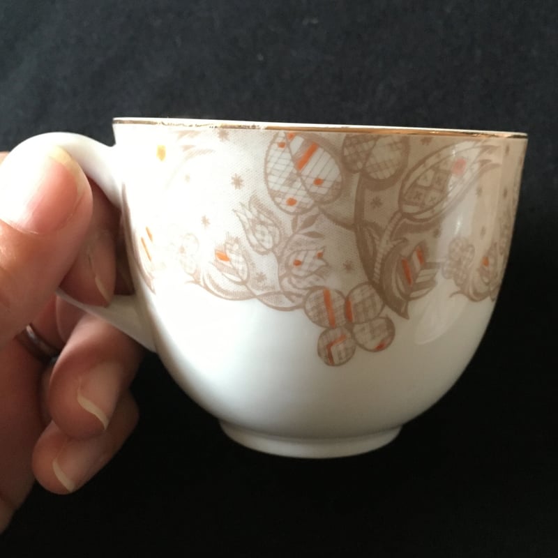 カップ&ソーサ 東洋陶器 6客セット 戦前 昭和初期 箱なし カップ&ソーサ 東洋陶器 6客セット 戦前 昭和初期 箱なし