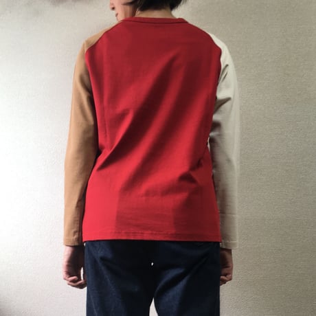 Nigel cabourn women COLOUR MIX T-SHIRT LONG SLEEVE