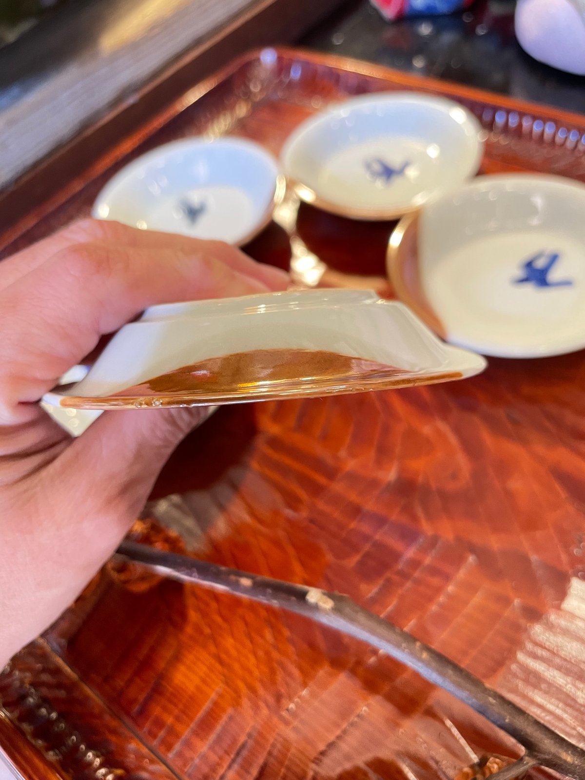 瀬戸焼 燕文様 豆皿 昭和初期 | れいゆぅる rayures