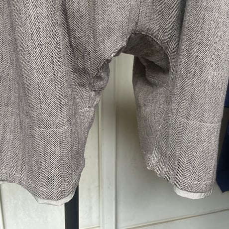 KONTRACT 006-06PT, Layered-Hem Easy Sarouel Pants