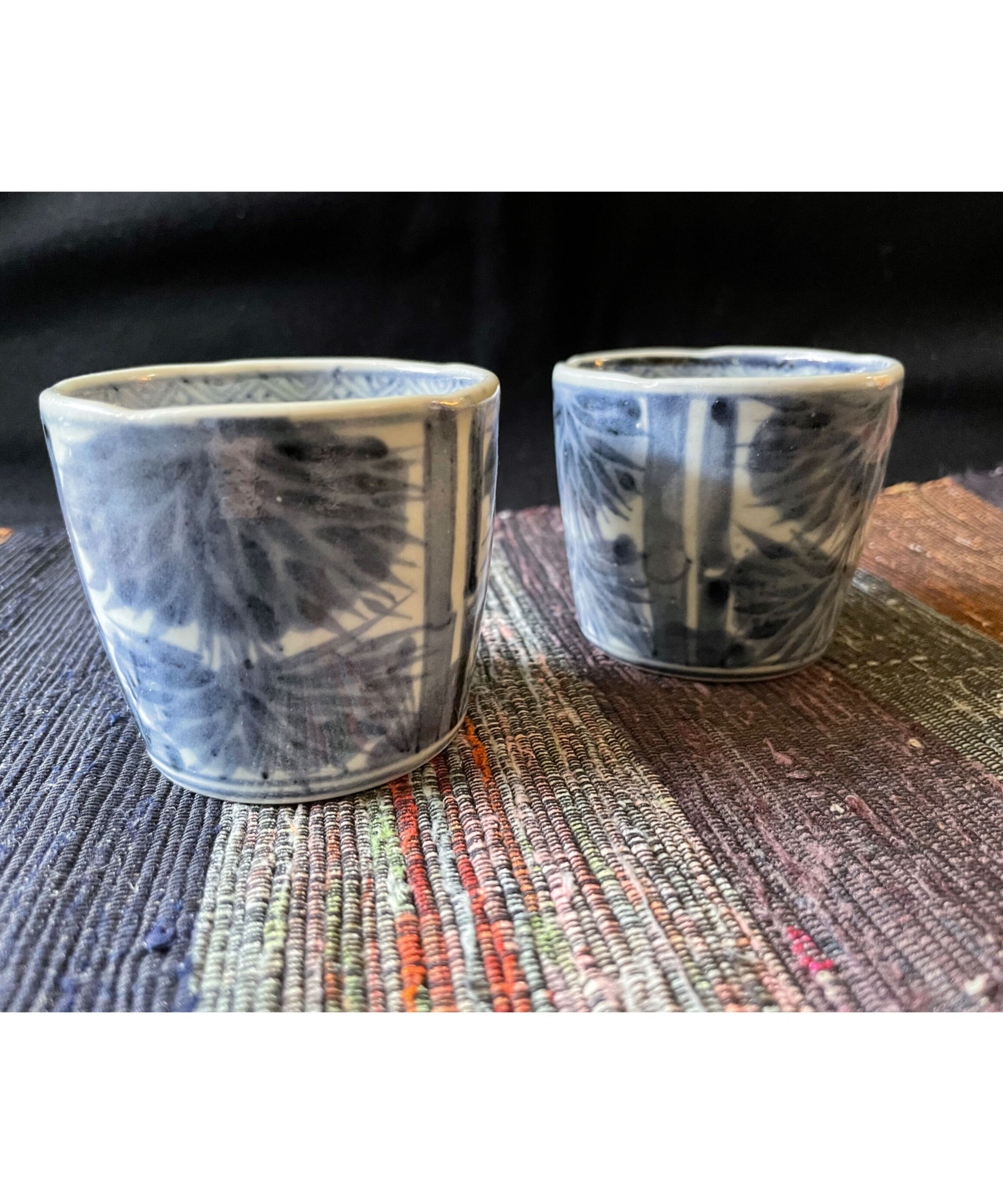 古伊万里 蕎麦猪口 染付竹笹文様 江戸後期 | れいゆぅる rayures