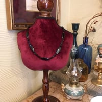 ヴィンテージネックレス　黒鼈甲　デッドストック（未使用品）