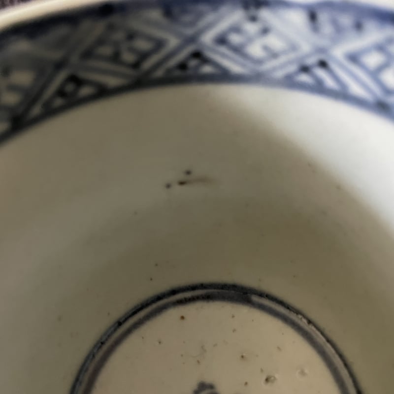 古伊万里　染付　草花紋の図　蕎麦猪口　江戸期　A1174AS-CDd 古伊万里 染付 草花文 蕎麦猪口 江戸後期 | iichi 日々の暮らし