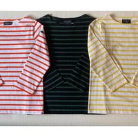 Leminor    Three quarter sleeve Boder T shirt 七分袖　20ゲージ（薄生地）