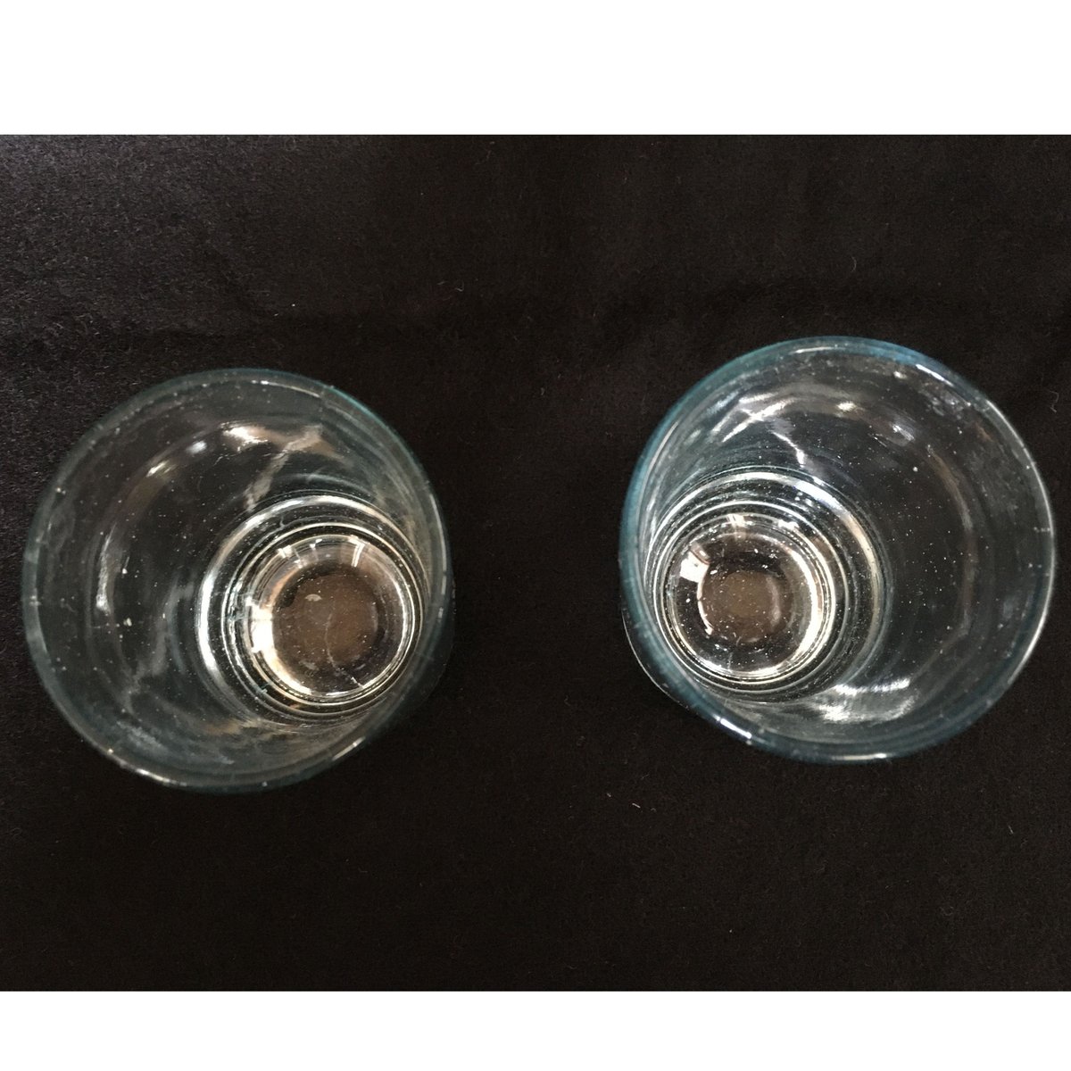 ショットグラス ブルーガラス気泡入り 昭和初期 | れいゆぅる