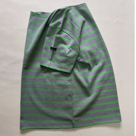 Le minor   ルミノア　 short sleeve  lateral stripes 20ゲージ（薄手）
