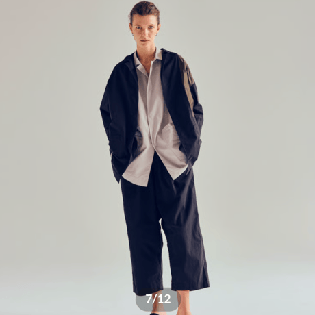KONTRACT Ease Tuck Trousers c/peハイカウントウェザーワイドタックパンツ