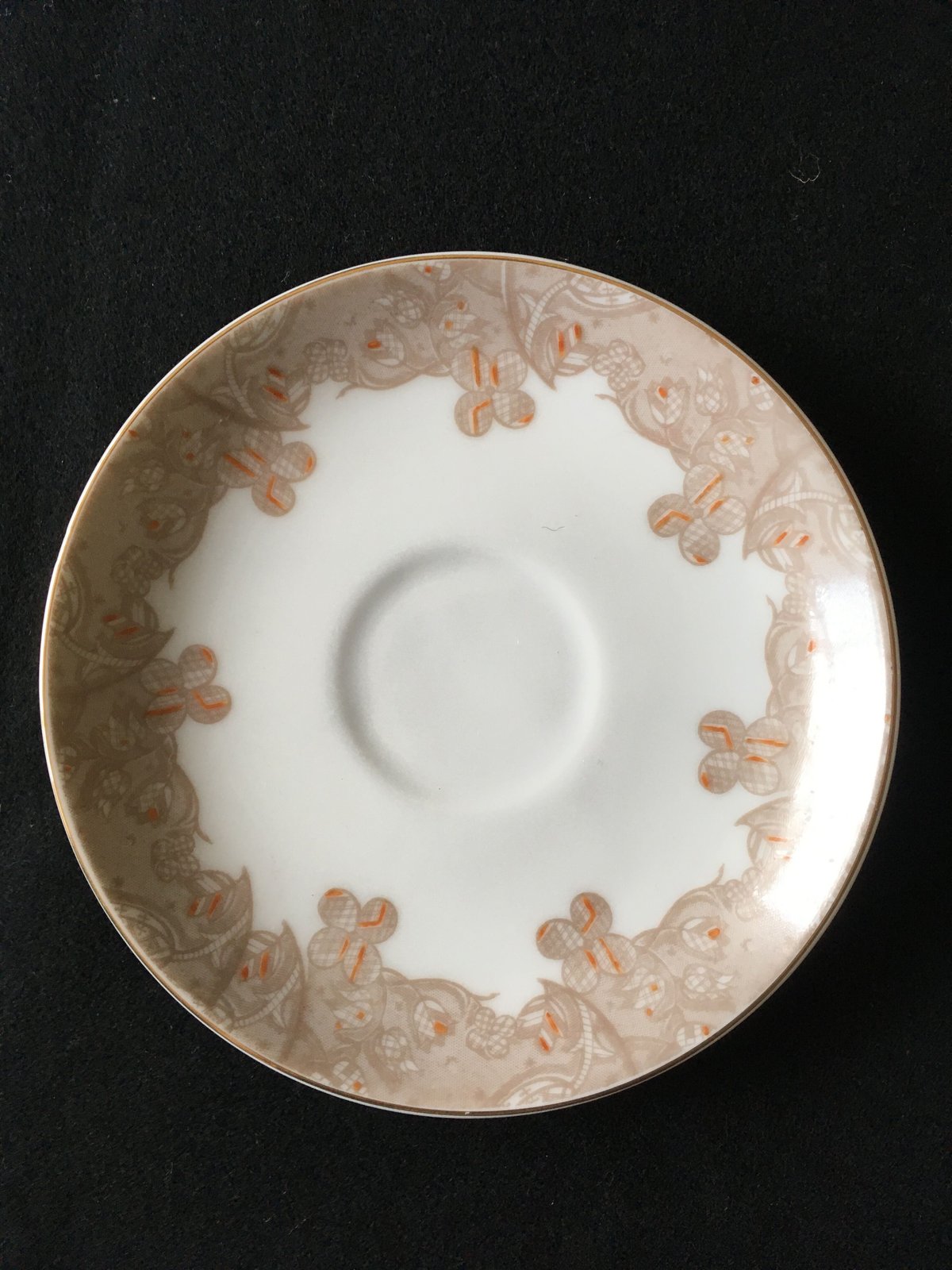 レア1920-40 戦前東洋陶器カスタードカップ小皿デザート