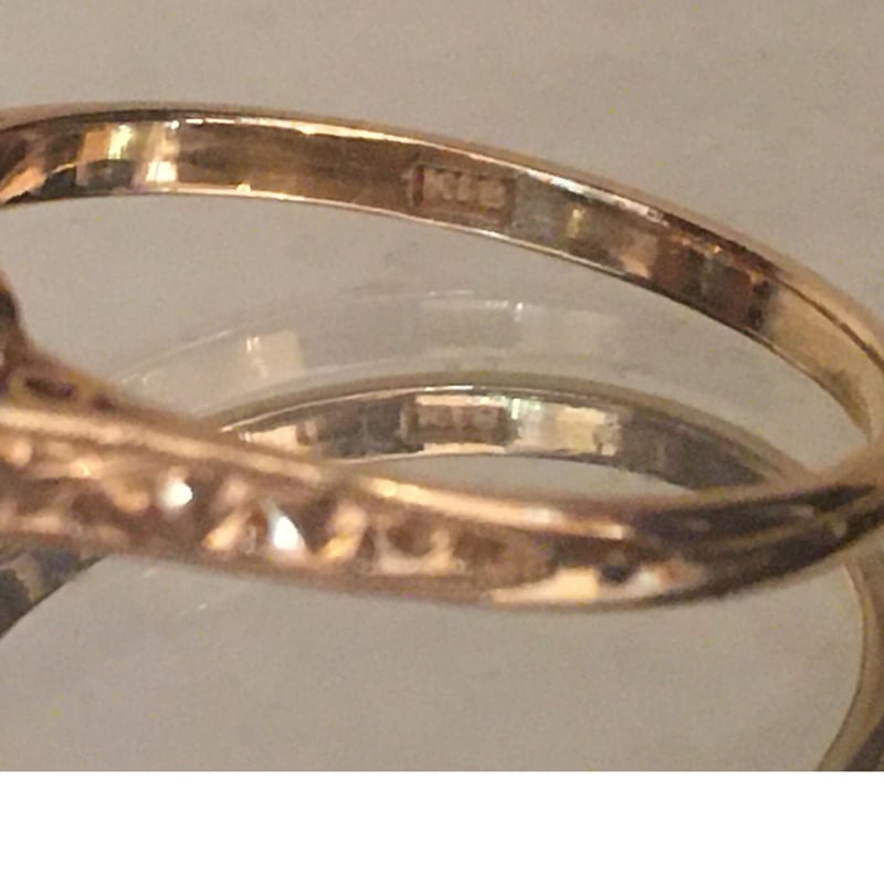 ヴィンテージパールリング 真珠指輪 K18刻印和彫り 未使用品 ヴィンテージパールリング 真珠指輪 K18刻印和彫り 未使用品