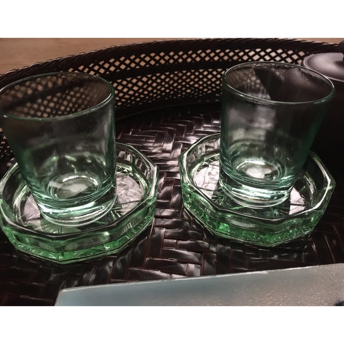 ショットグラス グリーンガラス 昭和初期 | れいゆぅる rayures
