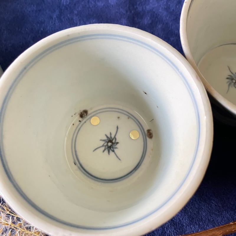 古伊万里 細線壽鳥文様 完品/ニュウ、アタリ 江戸後期 | れいゆぅる