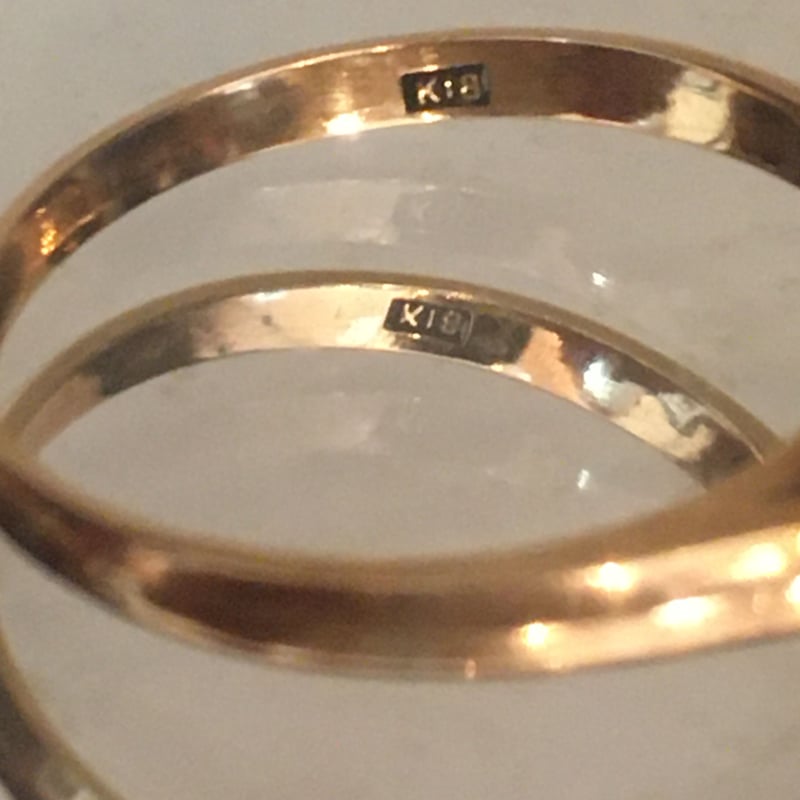 ヴィンテージパールリング 真珠指輪 K18刻印(未使用品) 昭和 ヴィンテージパールリング 真珠指輪 K18刻印(未使用品) 昭和