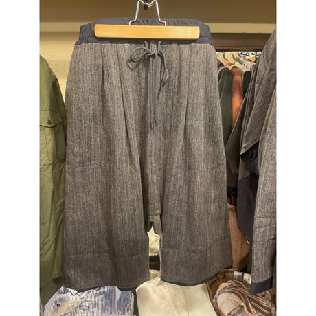 KONTRACT 006-06PT, Layered-Hem Easy Sarouel Pants