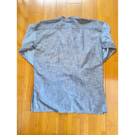 Nigel carbon LYBRO WORK SH CRINKLED CHAMBRAY