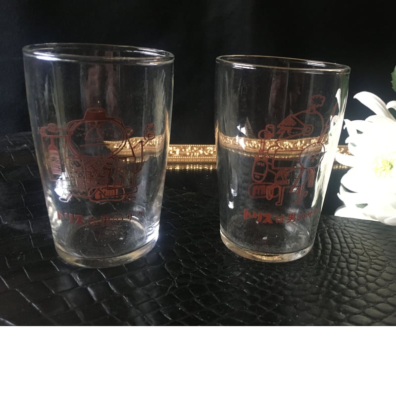 トリスノベルティグラス 柳原良平デザイン 和服/騎士 | れいゆぅる rayures