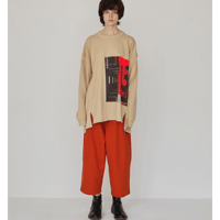 KONTRACT 009CS-04PO フロントグラフィックアシメTEE