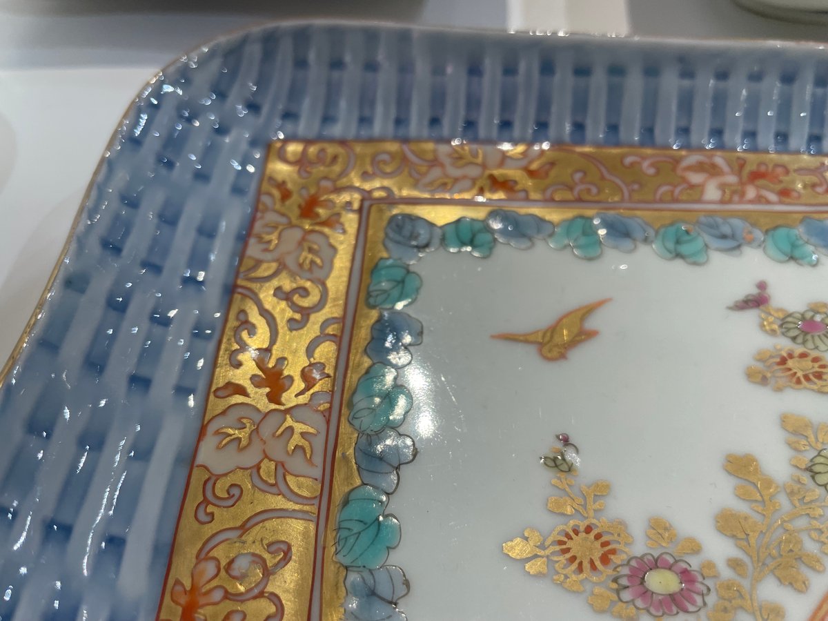古伊万里 色絵変形皿 花鳥文様 明治期 | れいゆぅる rayures