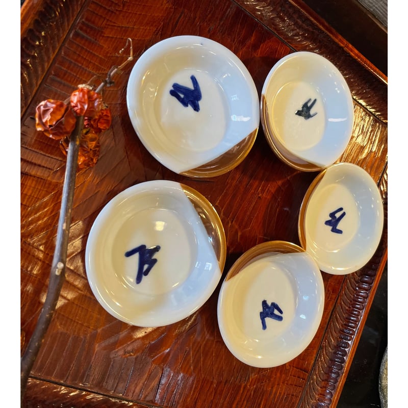 古い　素焼　豆皿　7枚 古い 素焼 豆皿 7枚