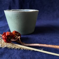 古伊万里　青磁蕎麦猪口　江戸後期　完品/ニュウ