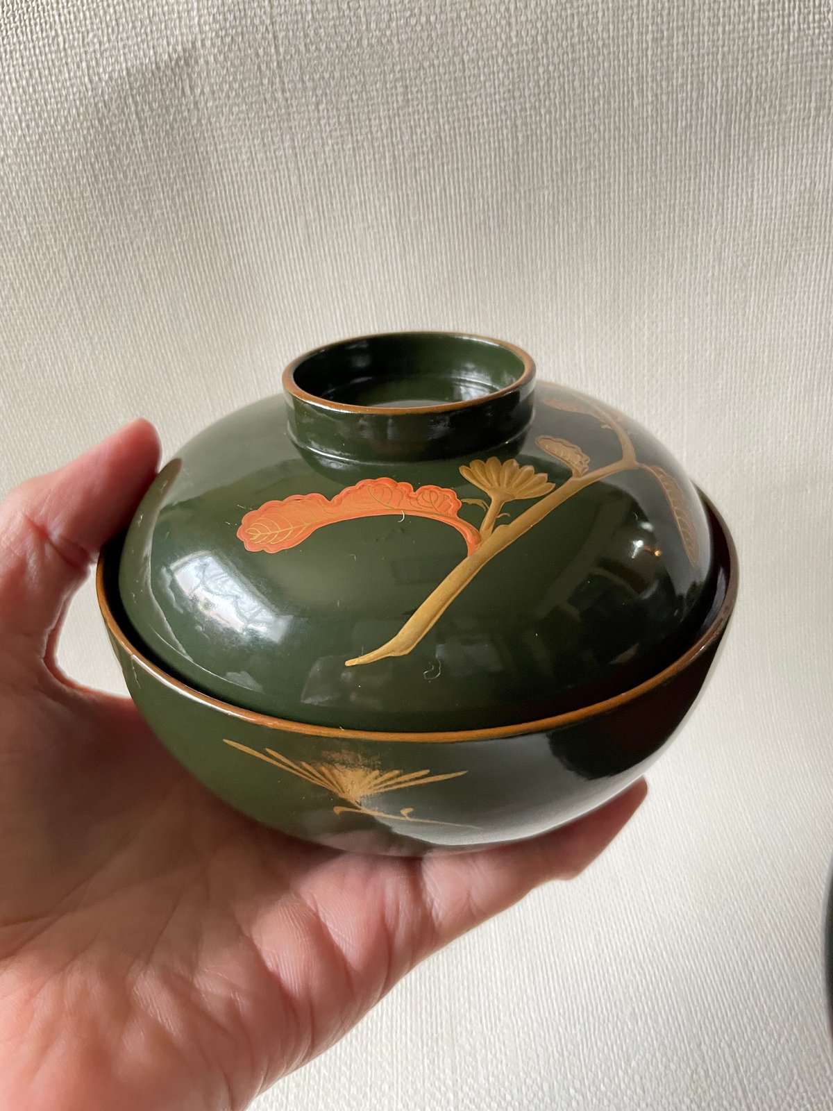 輪島塗 吸物椀 緑色漆 大正昭和初期頃 | れいゆぅる rayures