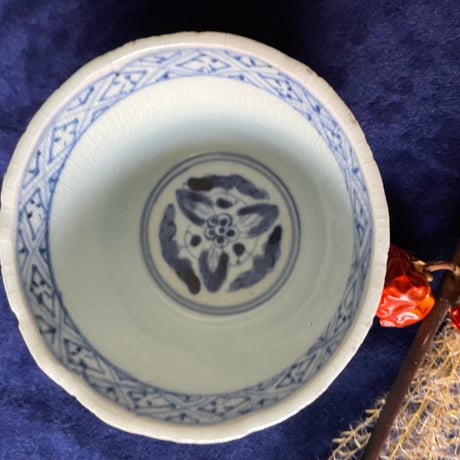 古伊万里　青磁蕎麦猪口　江戸後期　完品/ニュウ