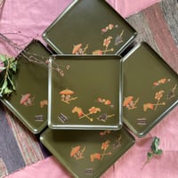 輪島塗　青漆吸物御膳　玩具文様