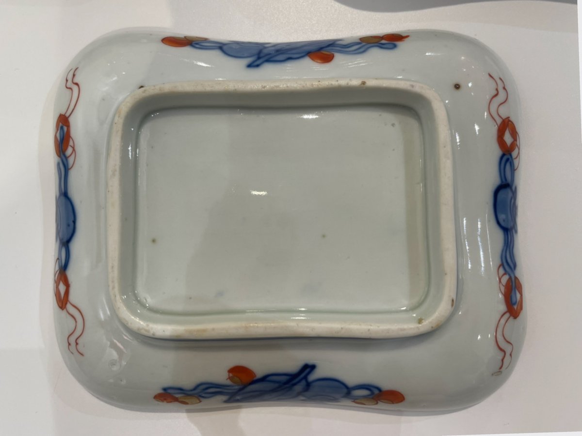 古伊万里 色絵変形皿 花鳥文様 明治期 | れいゆぅる rayures
