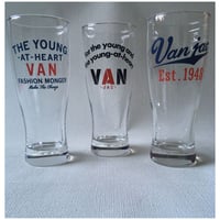 ヴィンテージビアグラス　VANノベルティグラス３点セット（箱なし）　1970年代