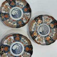 古伊万里　色絵八寸皿　菖蒲文様